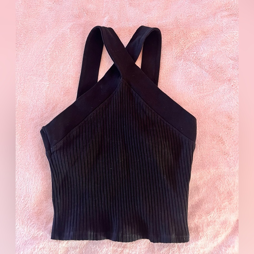 ZARA CROSS NECK TANK TOP